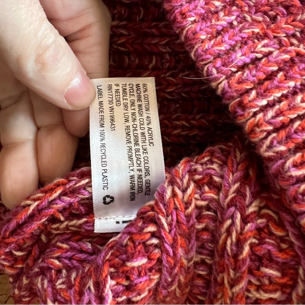 Universal Thread Marled Ribbed Cropped Sweater, P… - image 6